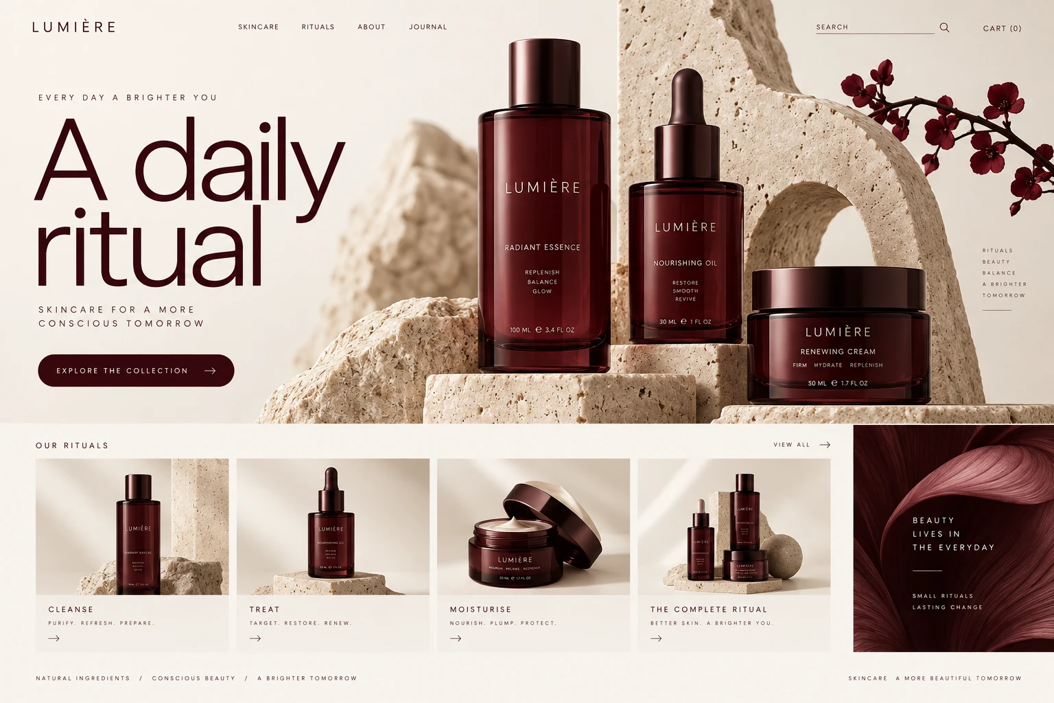 E-commerce de skincare